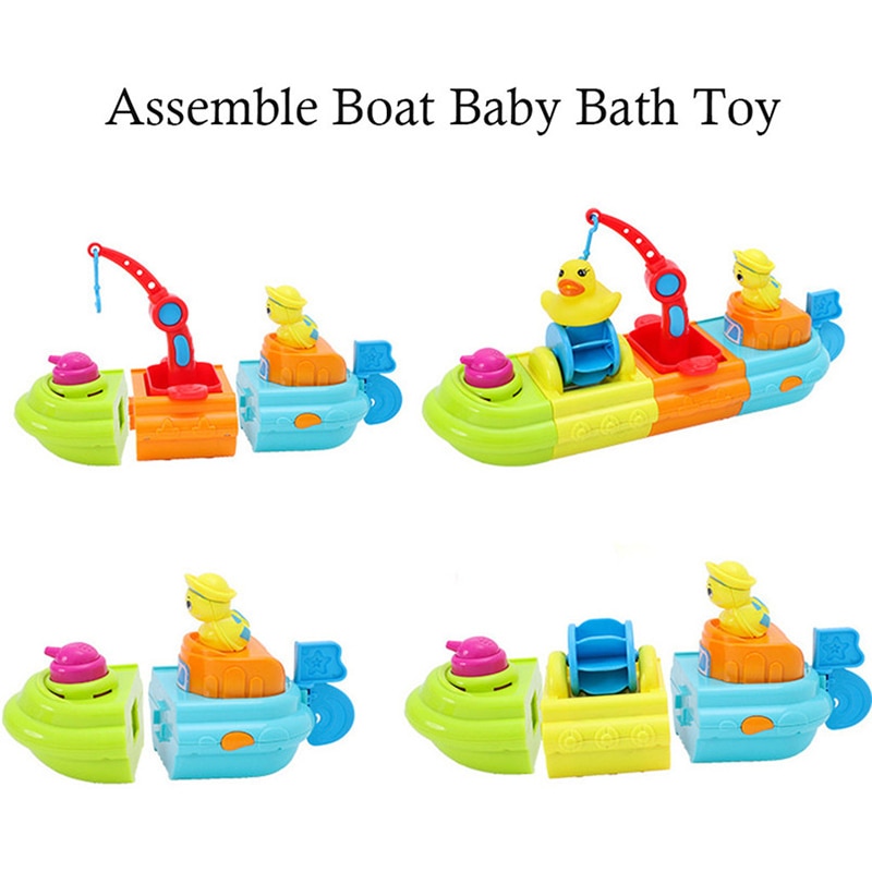 Boat Bath Toy DIY Bathroom Bathing Toy